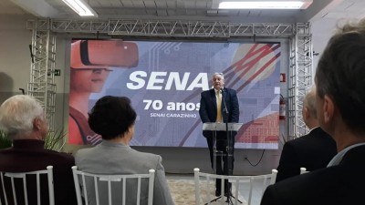 Comemorações dos 70 anos da escola técnica do SENAI em Carazinho