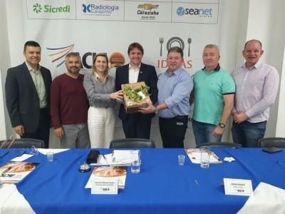 Ideias na Mesa - ACIC recebe o Vice-presidente de Integração da Federasul, Rafael Sittoni Goelzer