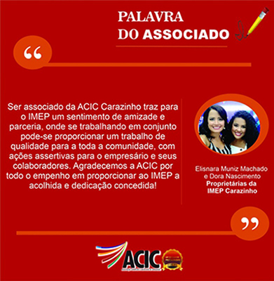 Palavra do associado - IMEP Carazinho