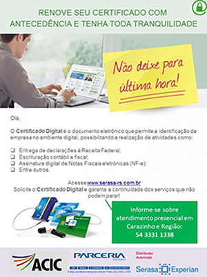 CERTIFICADO DIGITAL GARANTE SEGURANÇA DAS TRANSAÇÕES ONLINE