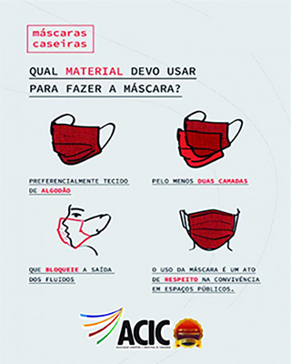 USE MÁSCARAS sempre quando sair de casa!
