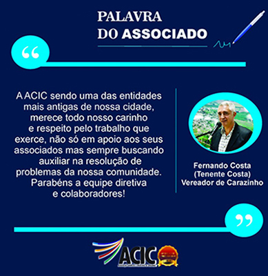 Seja um ASSOCIADO da ACIC