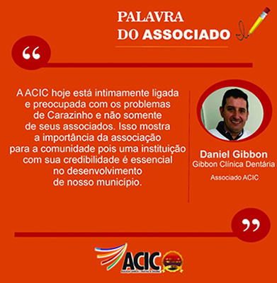 Palavra do Associado - Daniel Gibbon