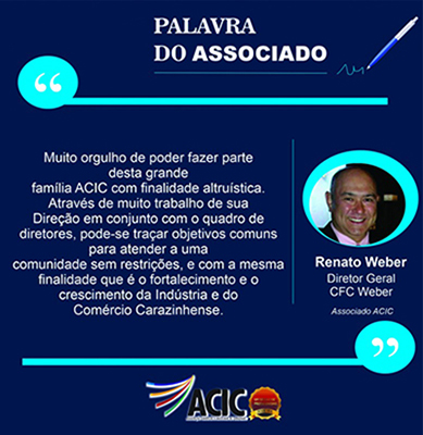 Palavra do Associado - Renato Weber