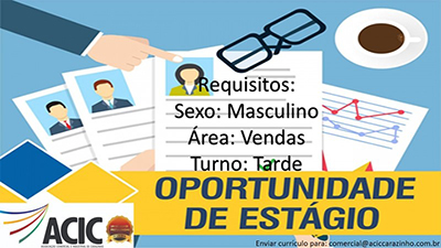 VAGA DE ESTÁGIO