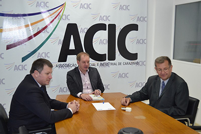 VICE-PRESIDENTE DO CRC/RS VISITA ACIC