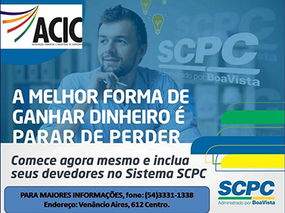 PROCURE A ACIC PARA MAIORES INFORMAÇÕES!