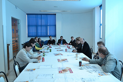 Diretoria da Liga participa de reunião almoço