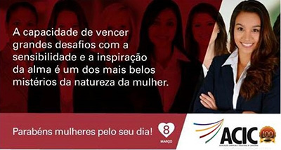 PARABÉNS A TODAS AS MULHERES