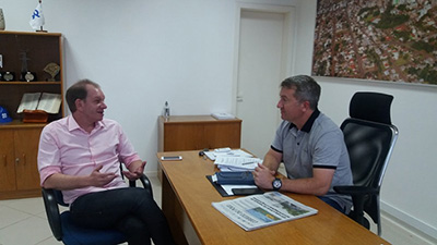 PRESIDENTE DA ACIC SE REUNE COM O NOVO PRESIDENTE DA ELETROCAR