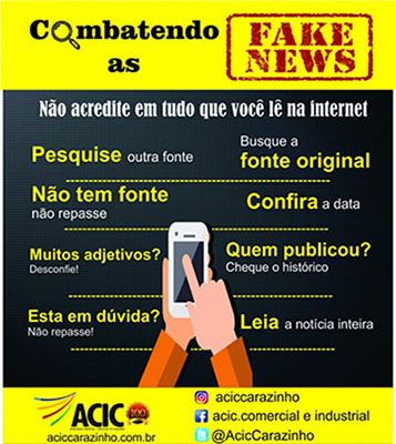 Fake news, não repasse! 