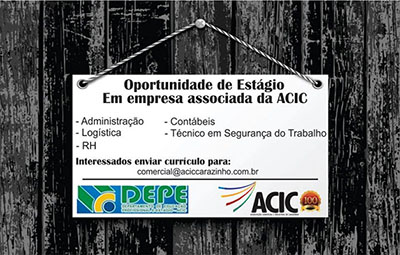 OPORTUNIDADE DE ESTÁGIO