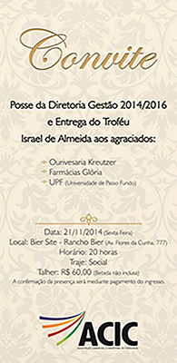 POSSE DA NOVA DIRETORIA EXECUTIVA GESTÃO 2014 - 2016