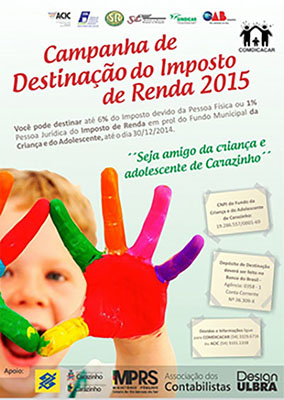 Campanha de Destinação do Imposto de Renda 2015