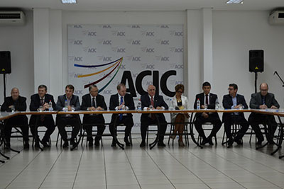 Reunião da Diretoria da ACIC com a participação Senador Lasier Martins