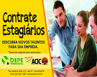 CONTRATE através da ACIC 
