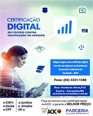 A ACIC emite CERTIFICADO DIGITAL, na hora!
