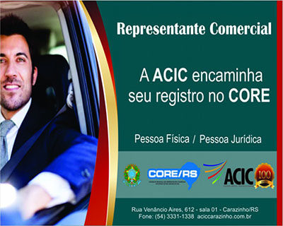 ATENÇÃO - REPRESENTANTE COMERCIAL 