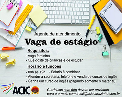 VAGA DE ESTÁGIO