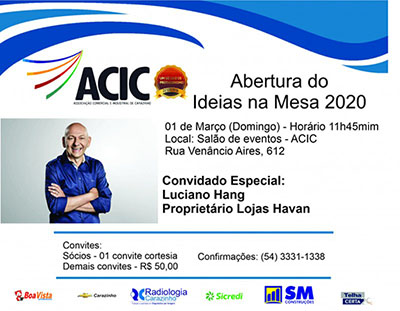 ABERTURA DO IDEIAS NA MESA 2020